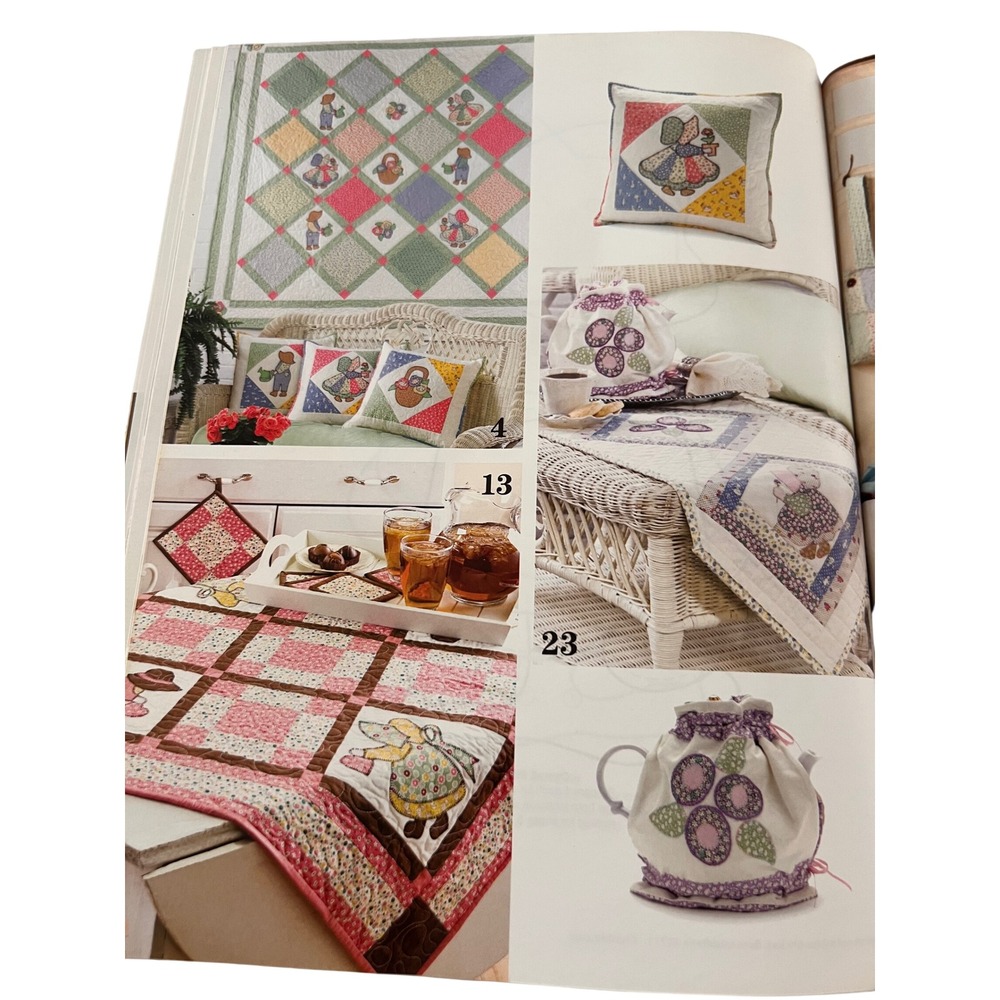 Sunbonnet Sue Once Upon a Posy Pearl Louise Krush Quilting Pattern Book 141311 - Picture 8 of 9